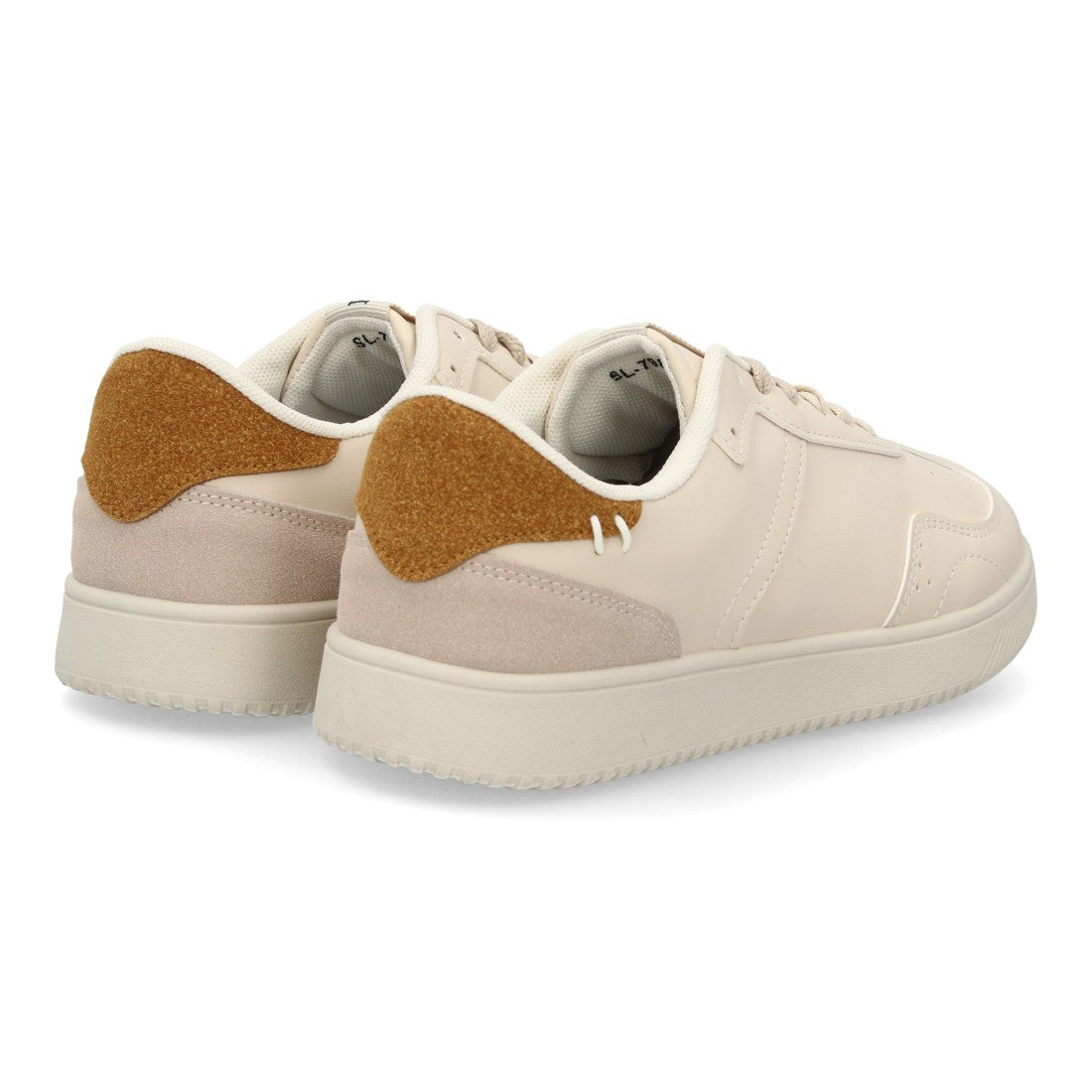 Zapatillas Barefoot de Mujer con Cordones y Suela Plana y Flexible -Beige