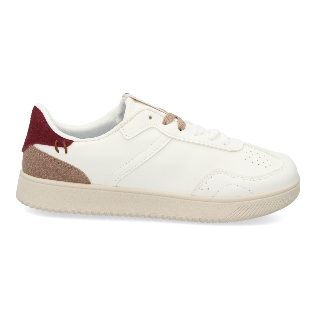 Zapatillas Barefoot de Mujer con Cordones y Suela Plana y Flexible -Blanco