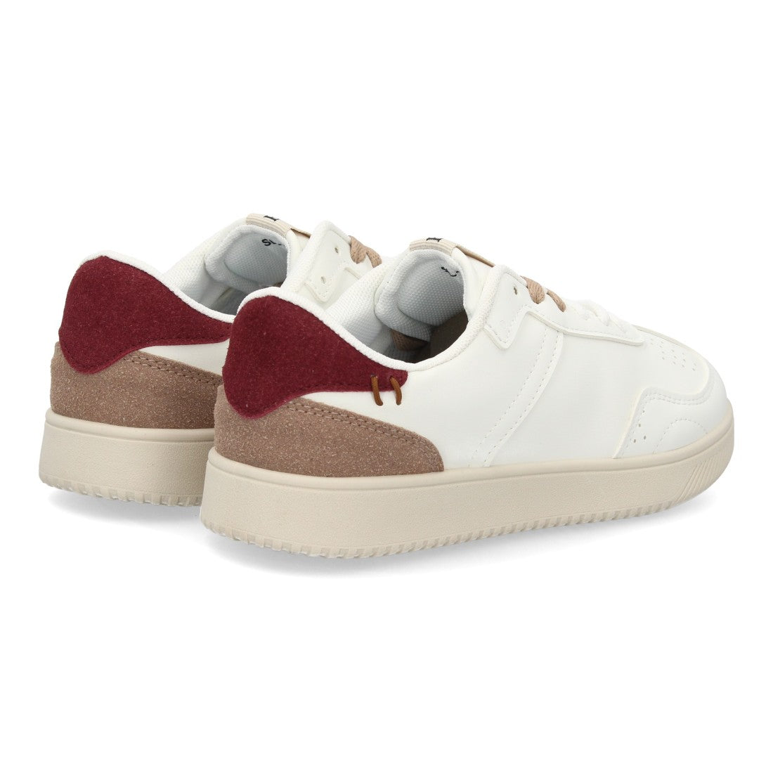 Zapatillas Barefoot de Mujer con Cordones y Suela Plana y Flexible -Blanco