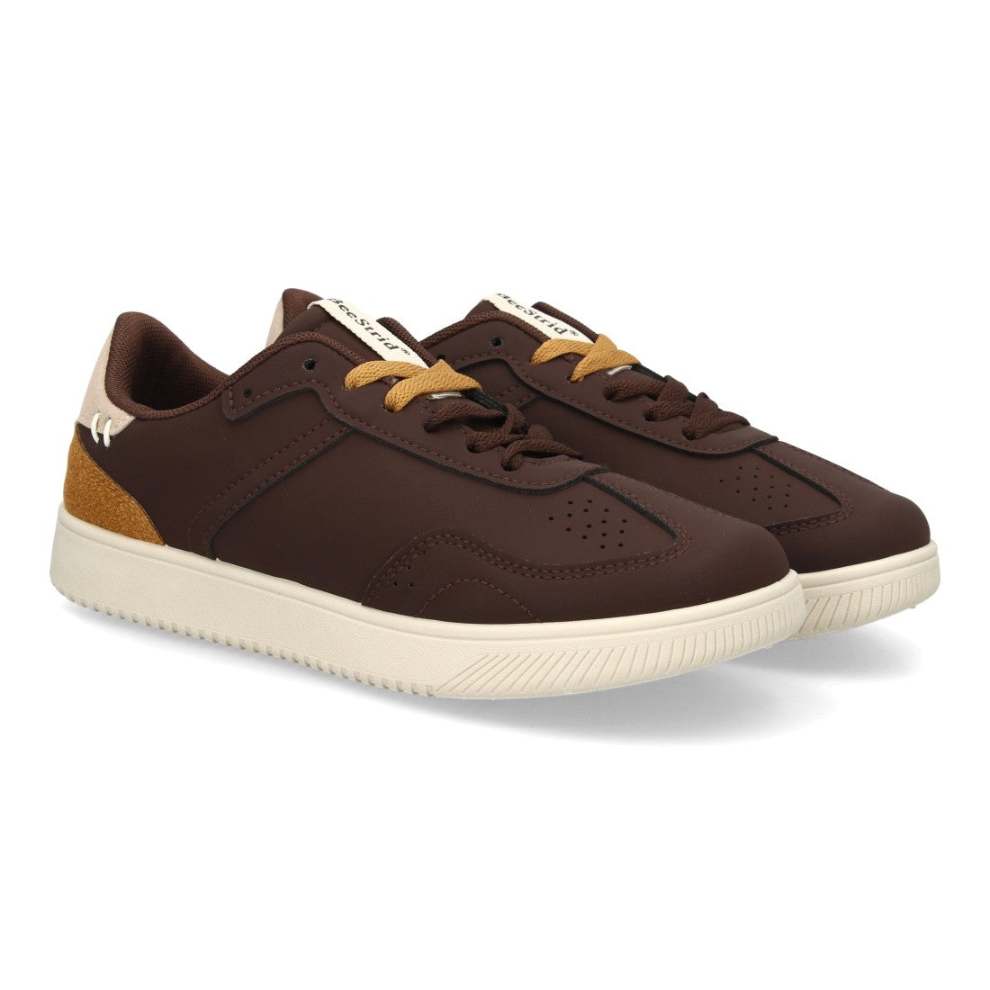 Zapatillas Barefoot de Mujer con Cordones y Suela Plana y Flexible -Marron