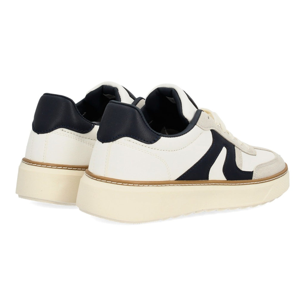 Zapatillas Barefoot de Hombre con Cordones y Suela Fina y Flexible -Blanco