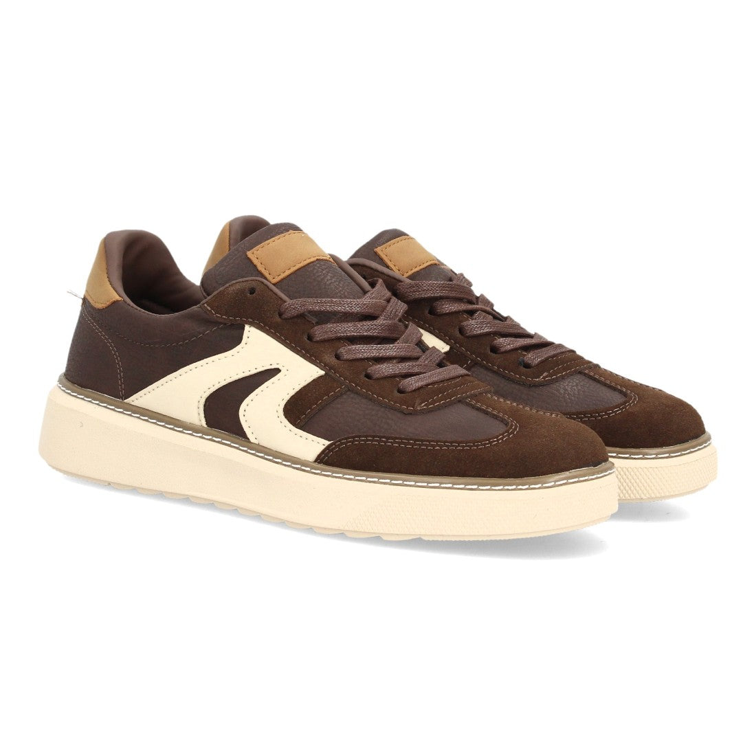 Zapatillas Barefoot de Hombre con Cordones y Suela Fina y Flexible -Marron