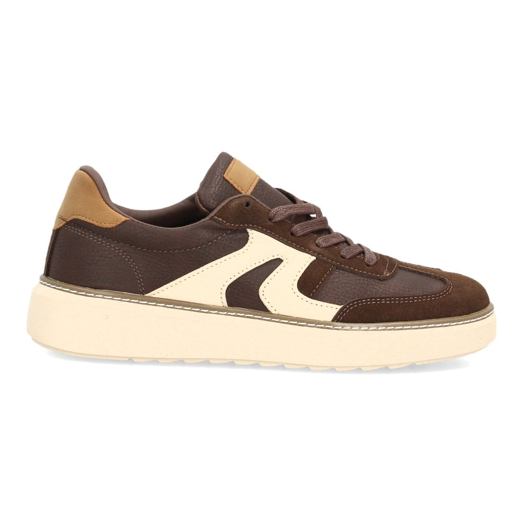 Zapatillas Barefoot de Hombre con Cordones y Suela Fina y Flexible -Marron