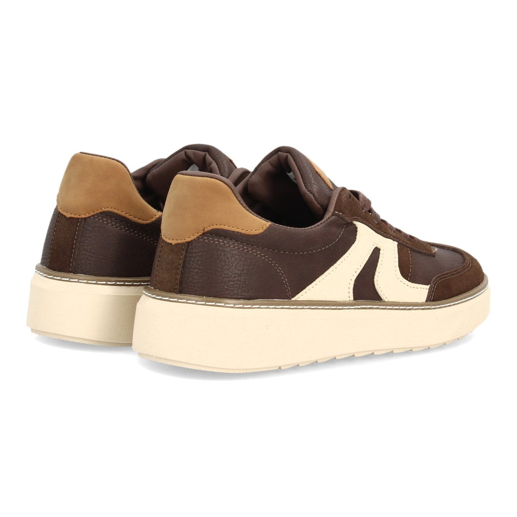 Zapatillas Barefoot de Hombre con Cordones y Suela Fina y Flexible -Marron