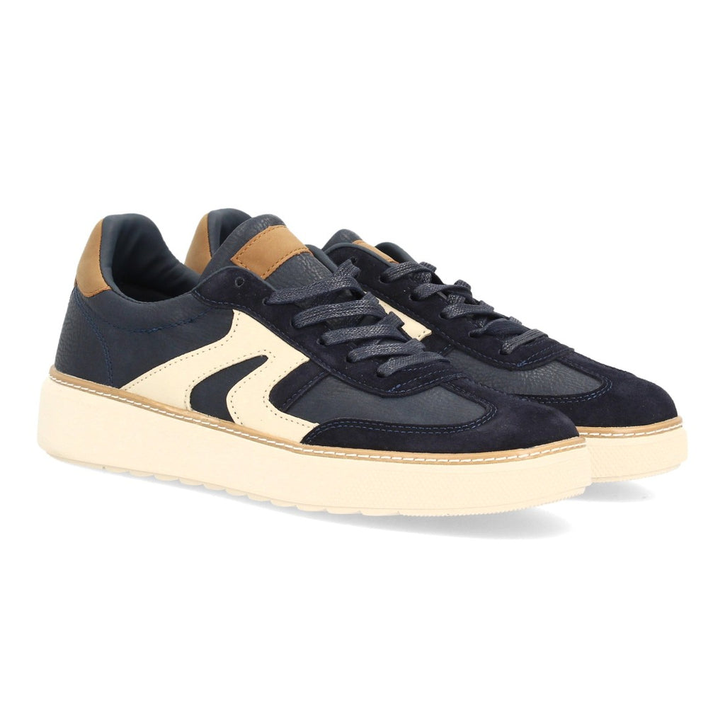 Zapatillas Barefoot de Hombre con Cordones y Suela Fina y Flexible -Marino