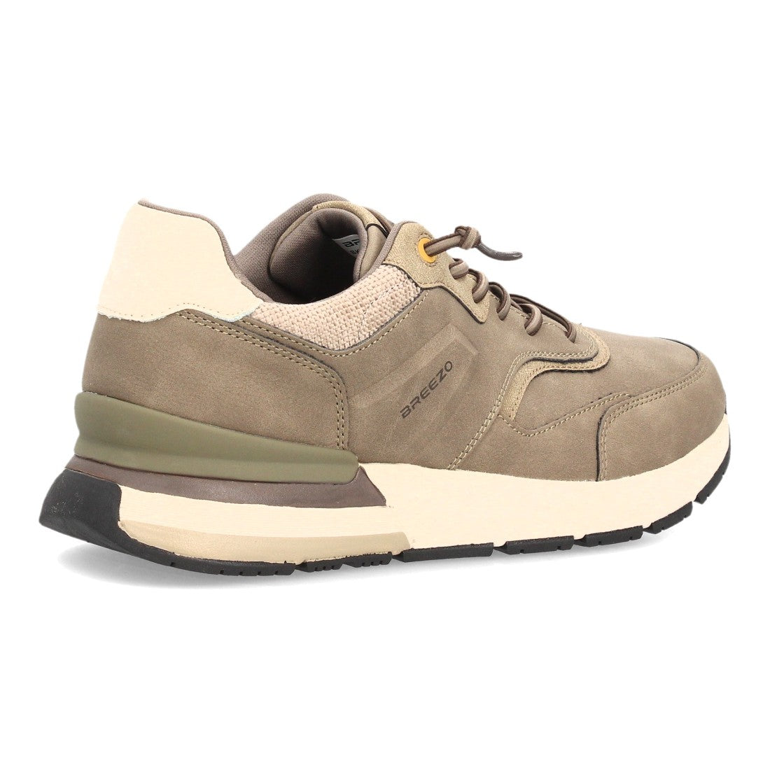 Zapatillas Casual de Hombre con Cordones Elásticos y Diseño Clásico -Taupe