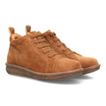 Botines de Mujer con Cordones Elásticos, Cremallera y Costuras Decorativas -Camel