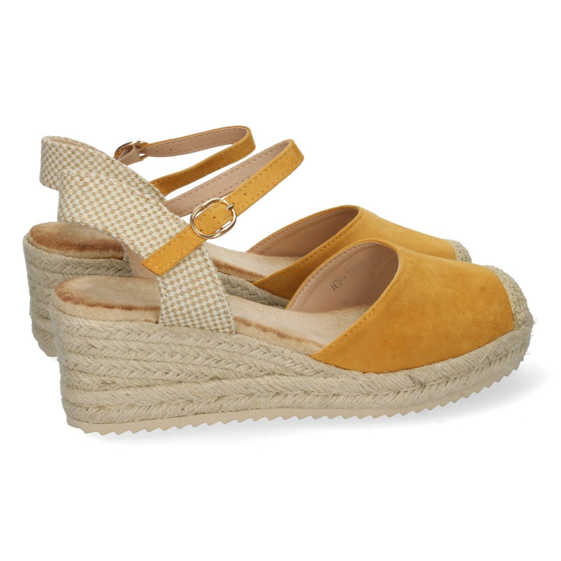 Sandalia de Cuña con Pala Cerrada Amarillo