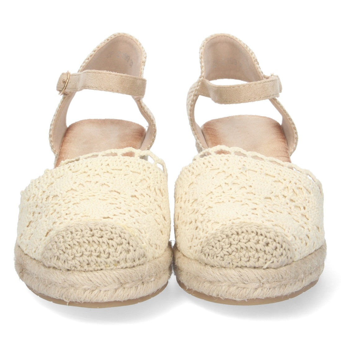 Sandalia de Cuña Valenciana con Pala de Rafia Beige