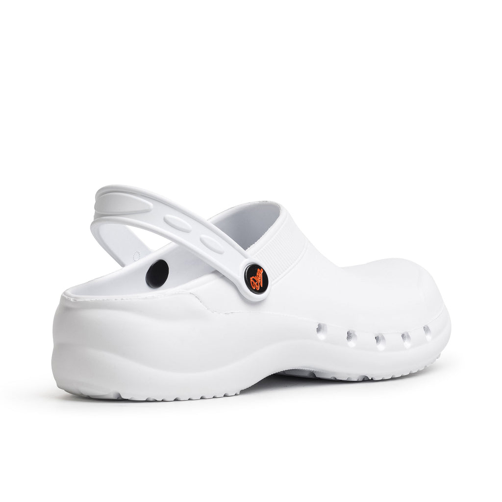 Zueco antideslizante ultraligero EVA - Blanco/Negro