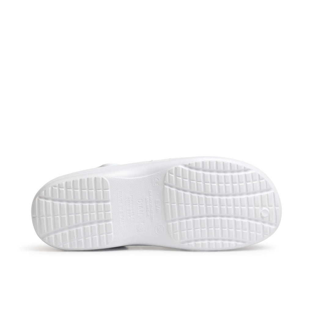 Zueco antideslizante ultraligero EVA - Blanco/Negro